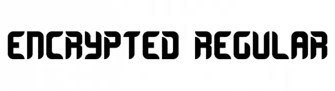 Encrypted Regular  Fuentes Gratis Descargar