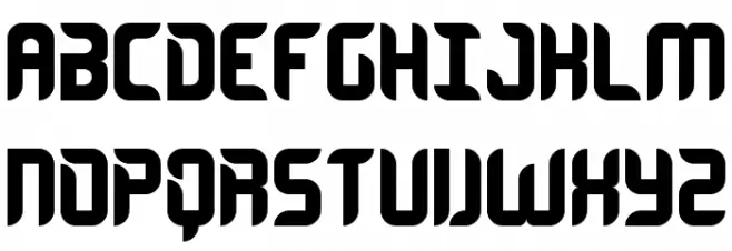 Encrypted Regular Schriftart Groß