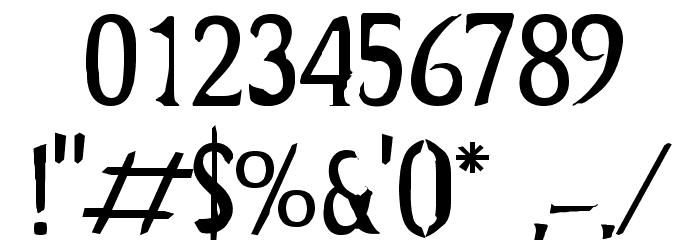 End Of Anthropocene Regular Font OTHER CHARS