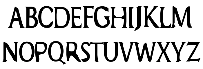 End Of Anthropocene Regular Font LOWERCASE
