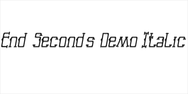 End Seconds Demo Italic Logo