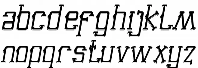 End Seconds Demo Italic Font LOWERCASE