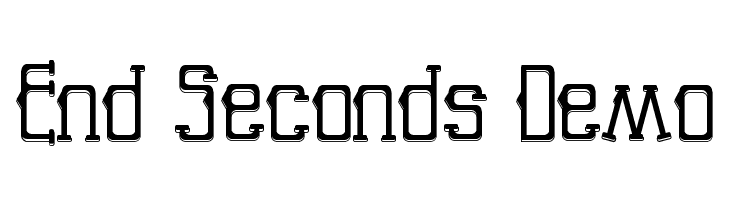 End Seconds Demo  Fuentes Gratis Descargar