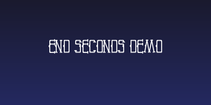 End Seconds Demo Social Header