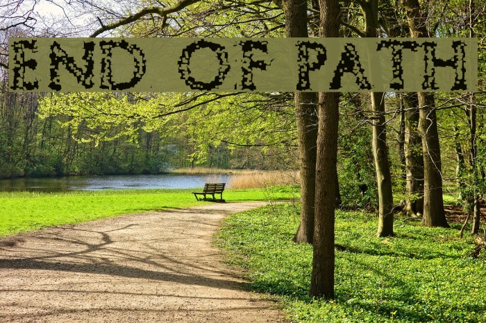 End of Path Font examples