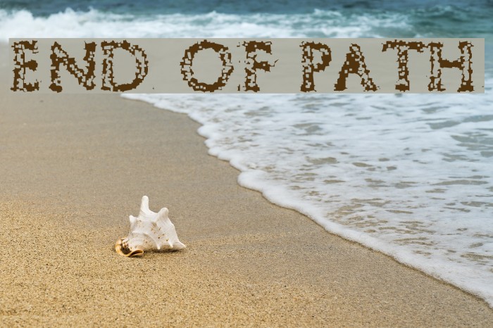 End of Path Font examples