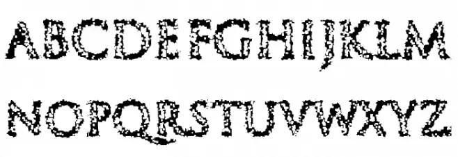 End of Path Schriftart Kleinbuchstaben