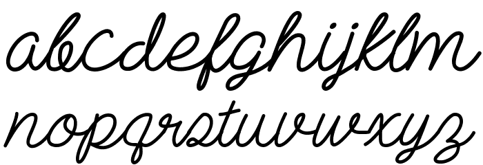 End of the dream Font LOWERCASE