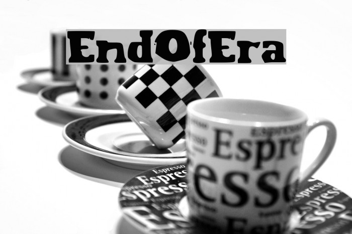EndOfEra Font examples