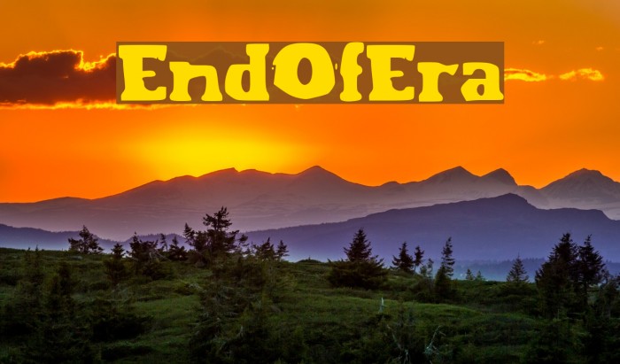EndOfEra Font examples