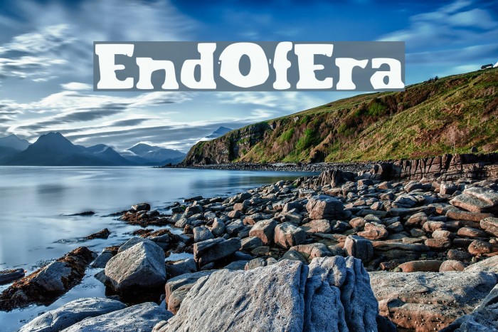 EndOfEra Font examples