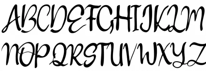 Endang Thuku Schriftart Groß