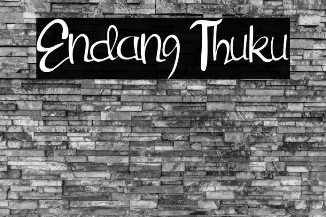 Endang Thuku Font examples