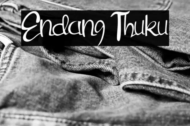Endang Thuku Font examples