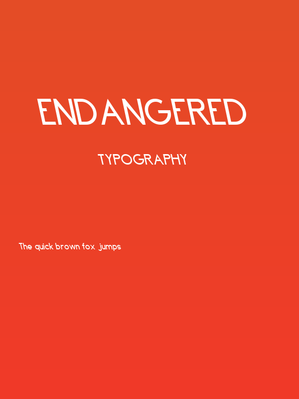 Endangered Poster
