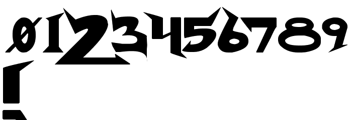 Endbuster Font OTHER CHARS