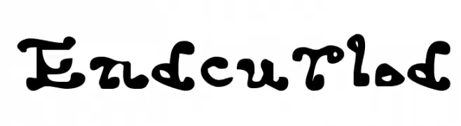 Endcurled  フリーフォントのダウンロード