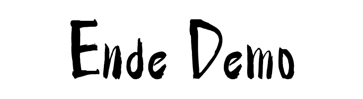 Ende Demo  नि: शुल्क फ़ॉन्ट्स डाउनलोड