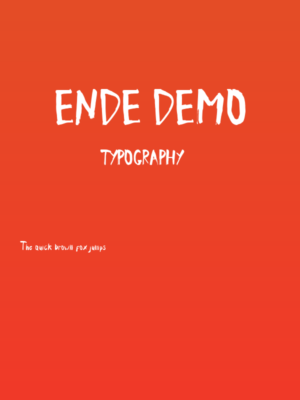 Ende Demo Poster