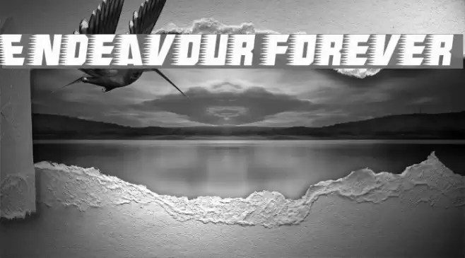 Endeavour forever फ़ॉन्ट examples
