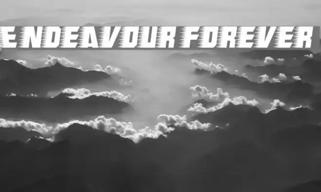 Endeavour forever फ़ॉन्ट examples