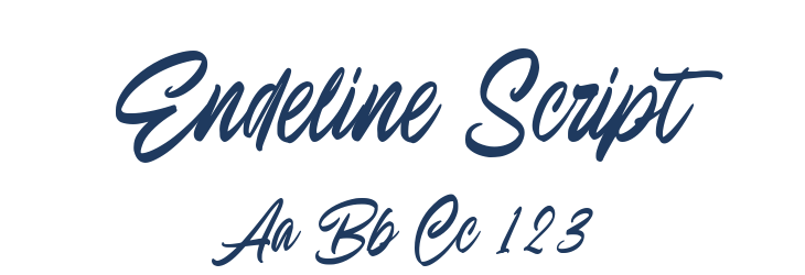 Endeline Script Font Preview