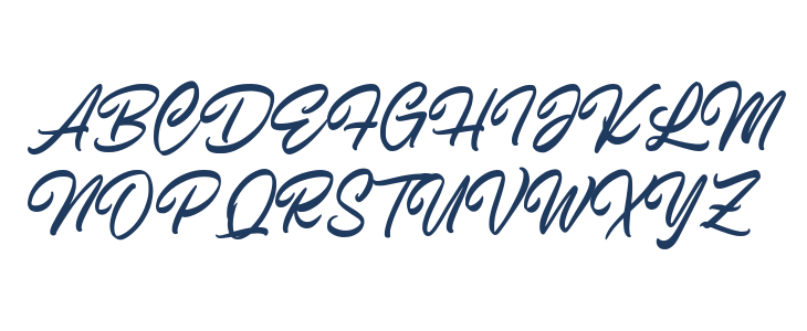 Endeline Script Uppercase