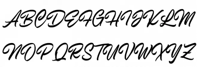 Endeline Script フォント 大文字