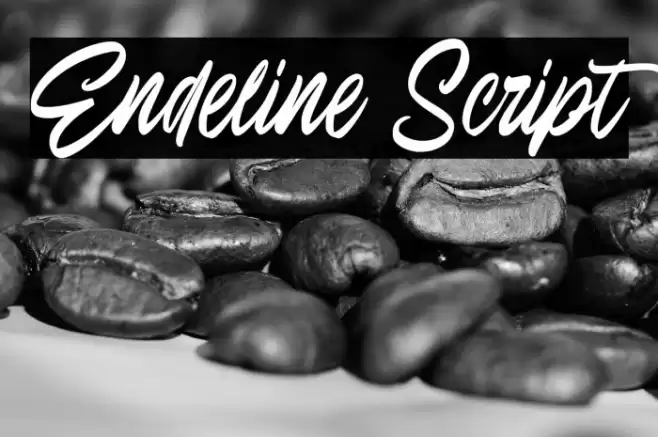 Endeline Script Fonte examples