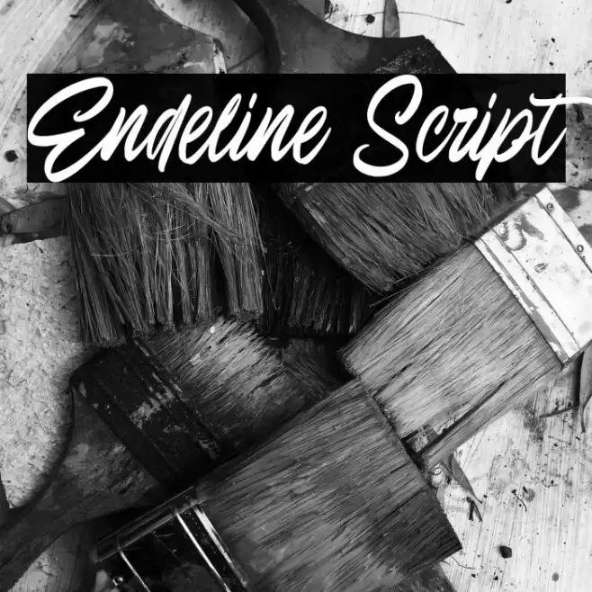 Endeline Script Fonte examples