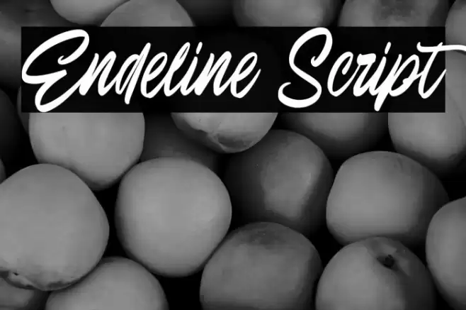 Endeline Script Fonte examples