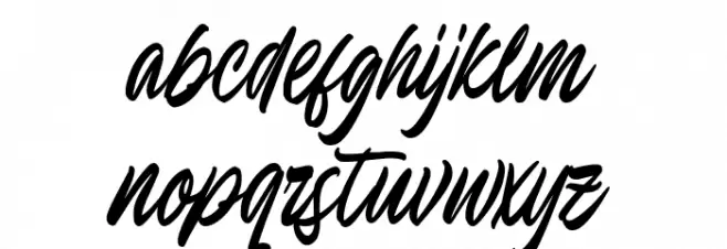 Endeline Script フォント 小文字