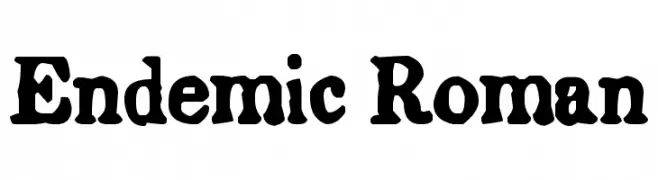 Endemic Roman  フリーフォントのダウンロード