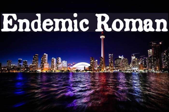 Endemic Roman Font examples