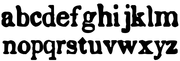 Endemic Roman Font LOWERCASE