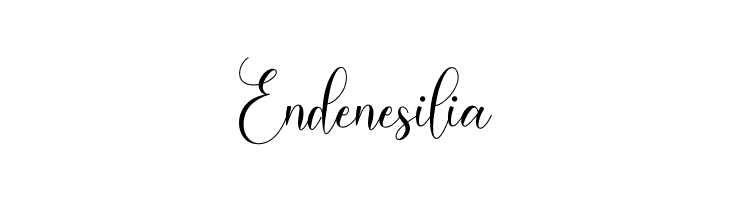 Endenesilia  font caratteri gratis