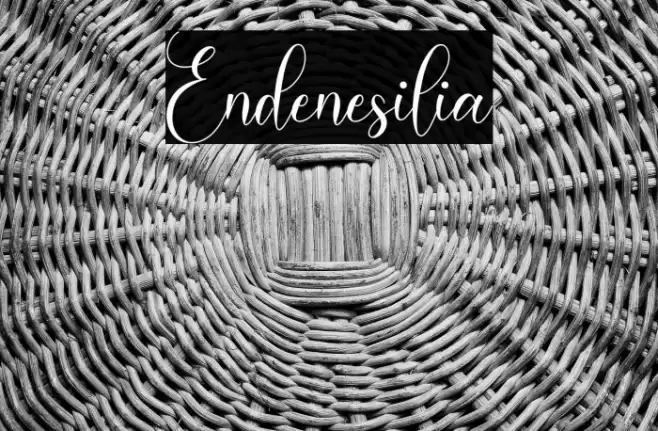 Endenesilia Font examples