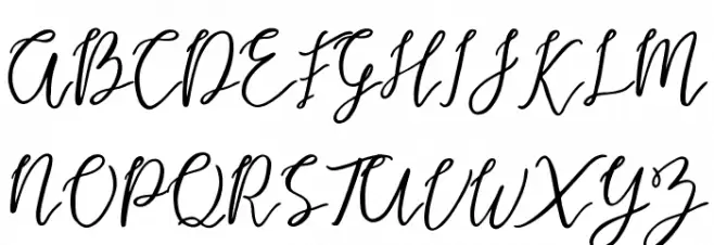 Endestry フォント 大文字