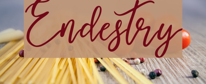 Endestry Font examples