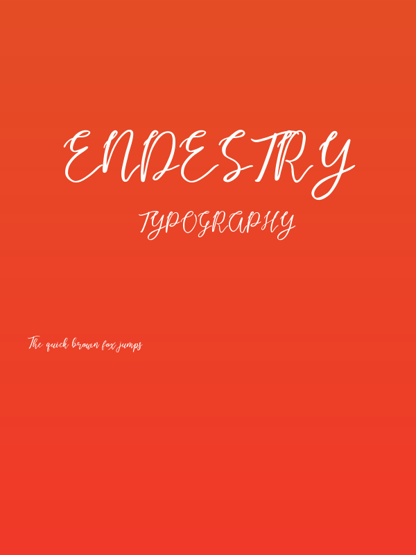Endestry Poster