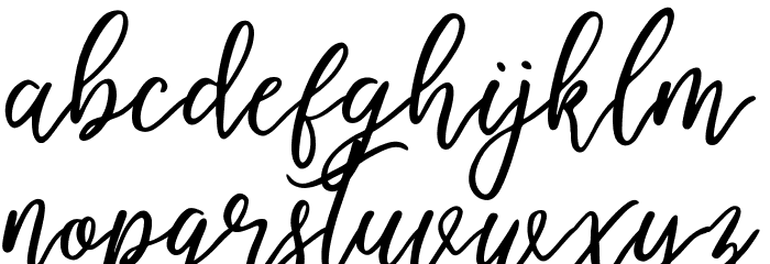 Endestry Font LOWERCASE