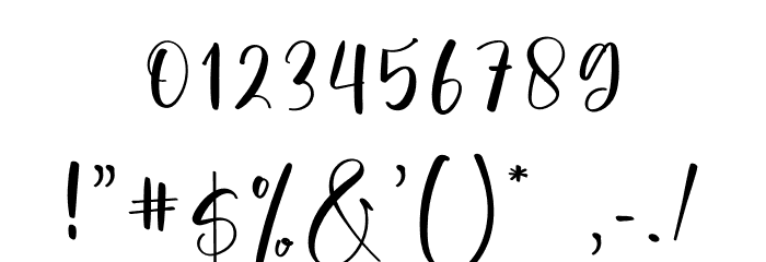 Endinglove Font OTHER CHARS