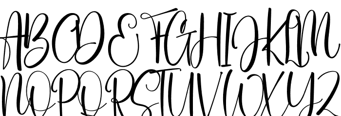 Endinglove Font UPPERCASE