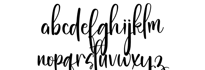 Endinglove Font LOWERCASE