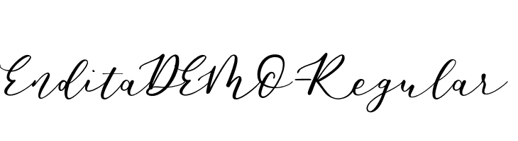 EnditaDEMO-Regular  font caratteri gratis