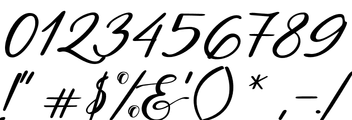 EnditaDEMO-Regular Font OTHER CHARS
