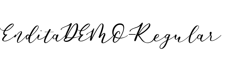 EnditaDEMO-Regular  font caratteri gratis