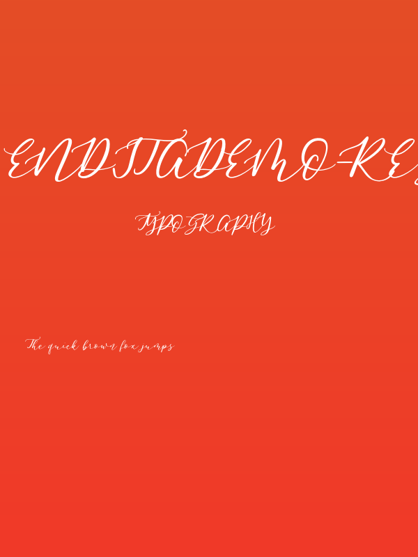EnditaDEMO-Regular Poster