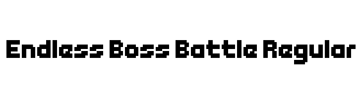 Endless Boss Battle Regular  les polices de caractères gratuit tlcharger
