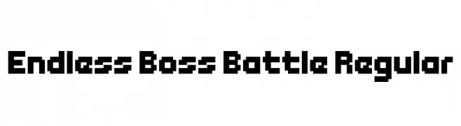 Endless Boss Battle Regular  baixar fontes gratis